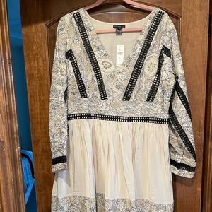 Anthropologie embroidered dress